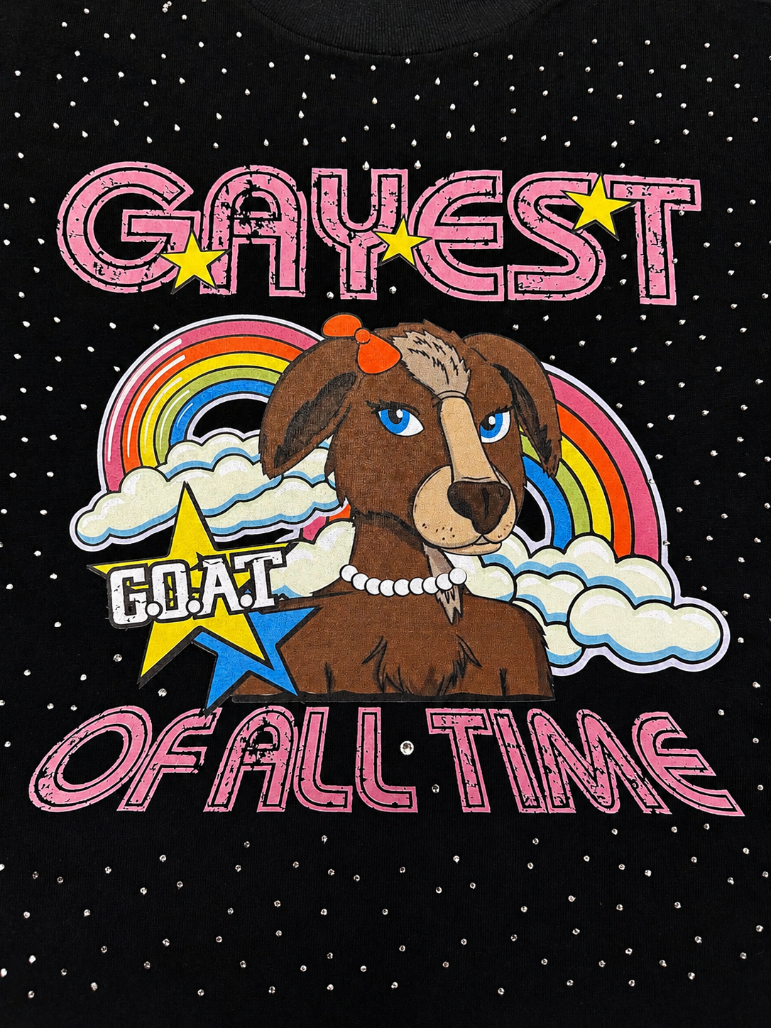 GAYEST OF ALL TIME (G.O.A.T.) Crop Shirt