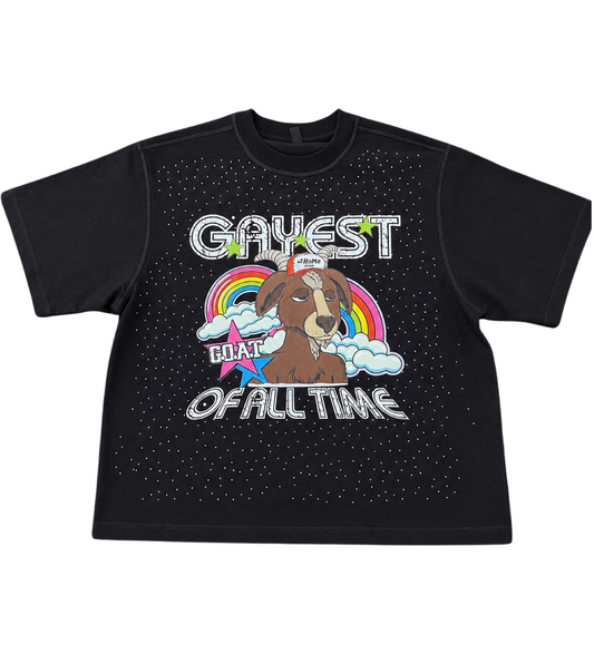 GAYEST OF ALL TIME (G.O.A.T.) – Masc Box Fit Shirt