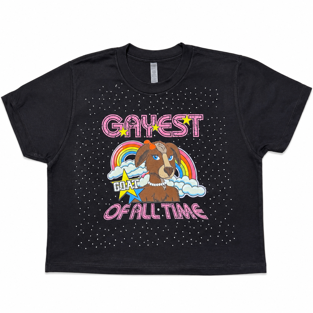 GAYEST OF ALL TIME (G.O.A.T.) Crop Shirt